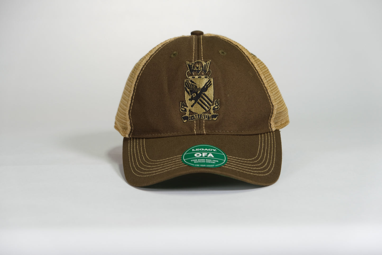 505th Parachute Infantry Regiment (PIR) DUI Crest in Olve Drab Front View