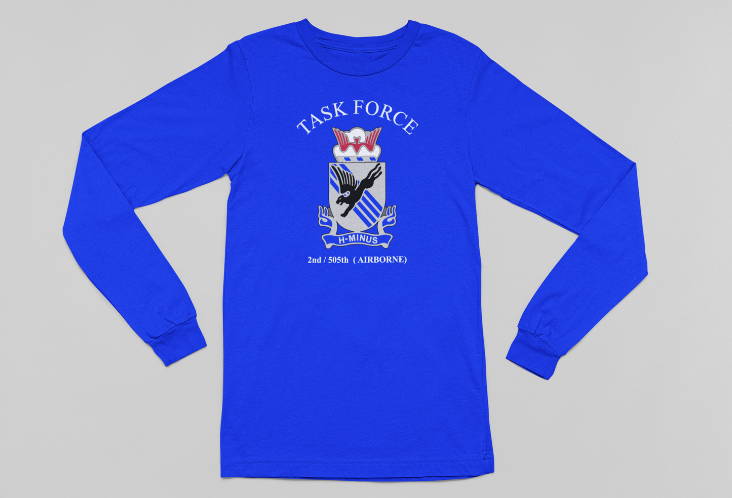 2-505 PIR Task Force PT Long Sleeve - Honoring the US Army 82nd Airborne Division's Legacy | Army PT Long Sleeve Shirt - Shamrock Collective