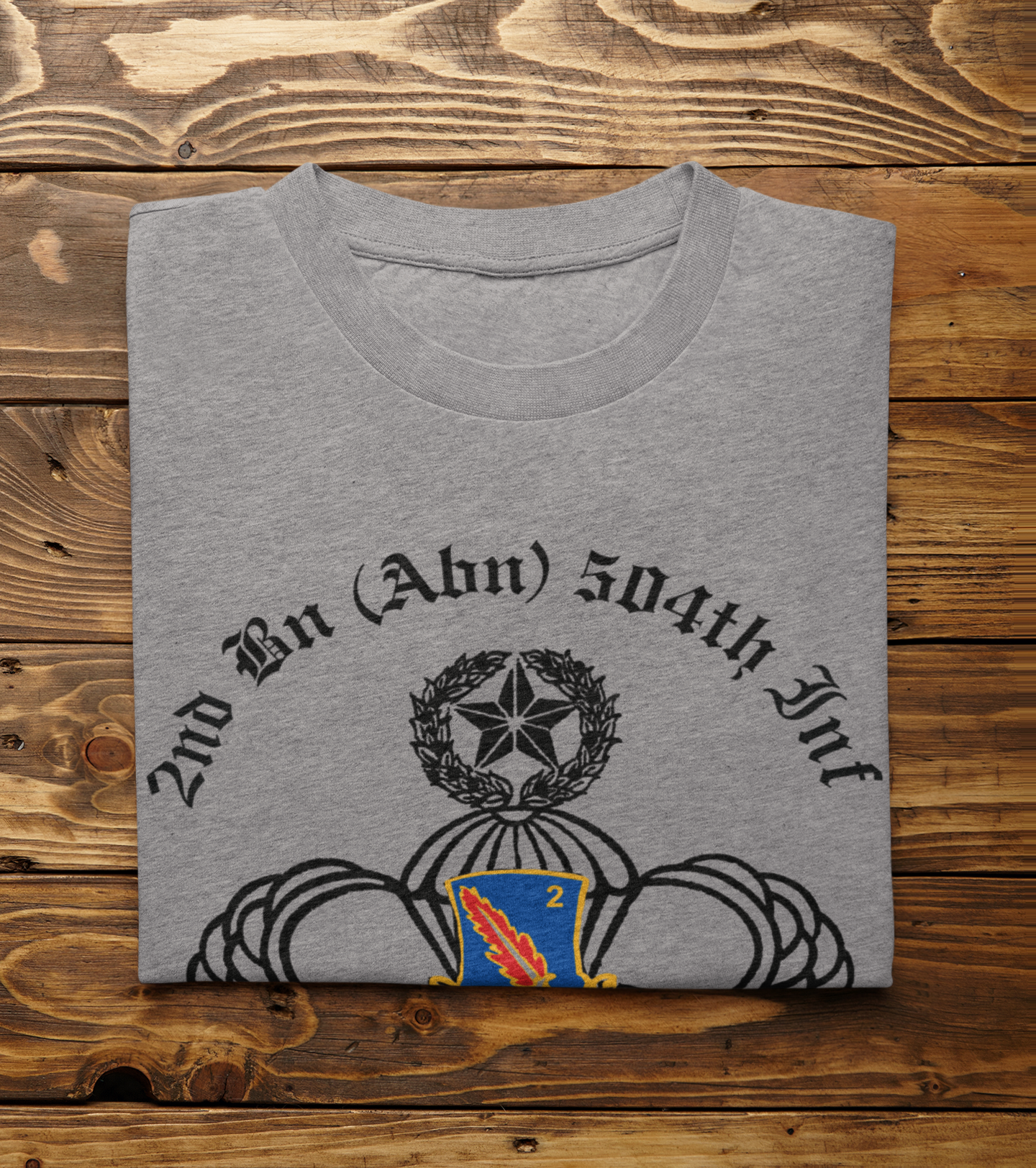 2-504 PIR White Devils PT T-Shirt - US Army 82nd Airborne Division Recreated Physical Training Tee - Shamrock Collective