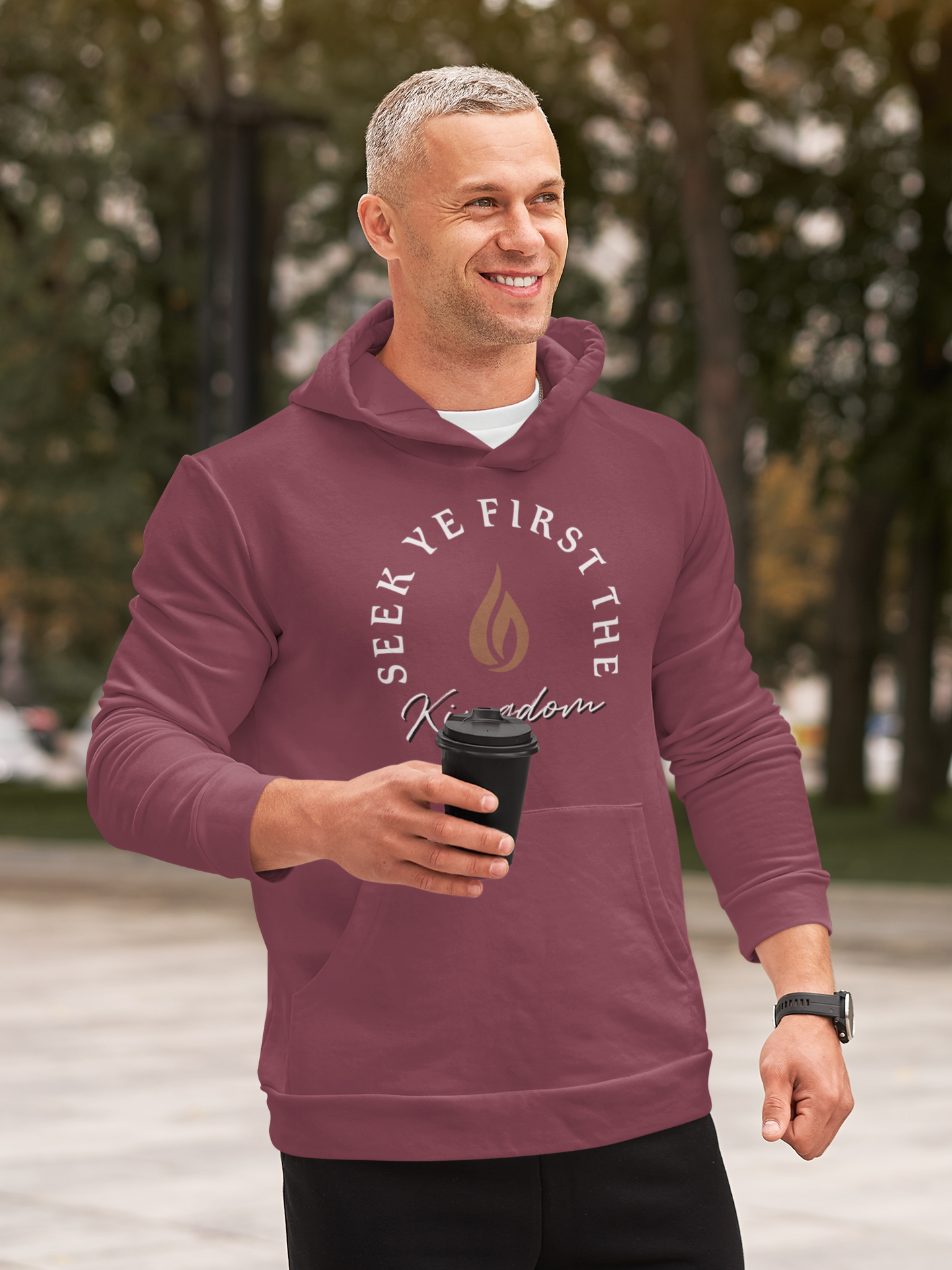 Seek Ye First Hooded Sweatshirt | Christian Hoodie | Ministry Apparel - Shamrock Collective