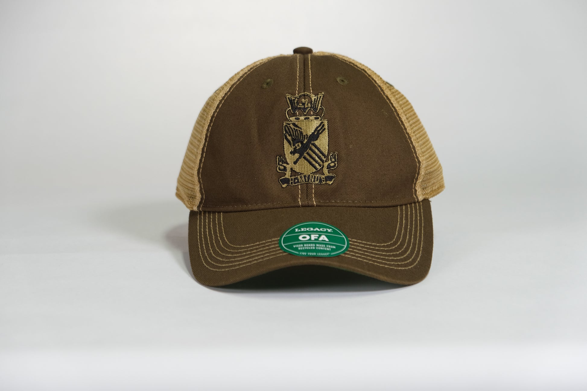 505th Parachute Infantry Regiment (PIR) DUI Crest in Olve Drab Front View