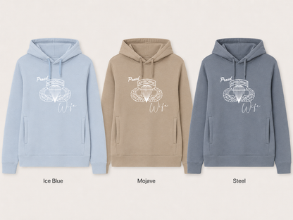Proud Airborne Wife Hoodie | Veteran-Made Airborne Apparel - Shamrock Collective