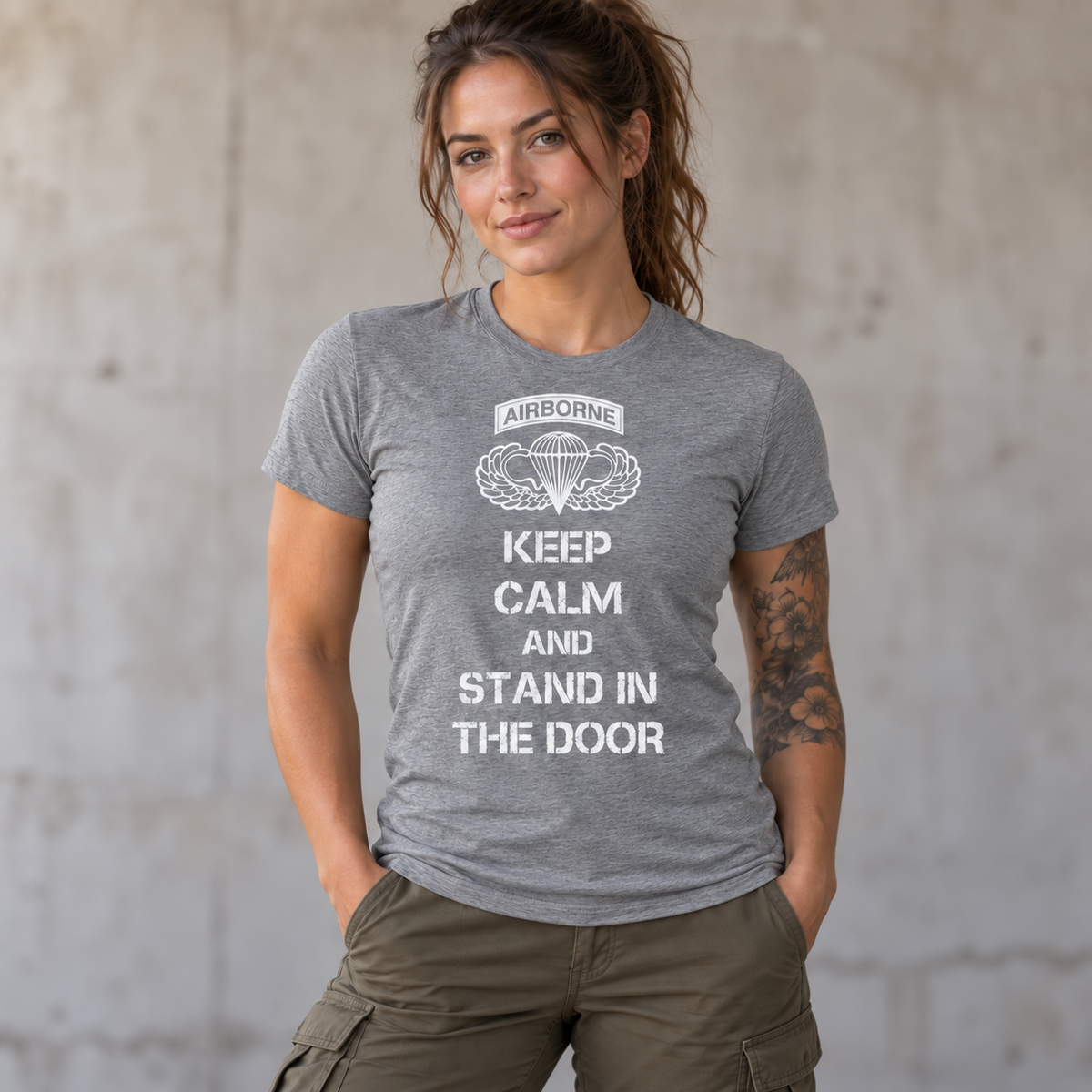 Keep Calm and Stand in the Door T-Shirt | Airborne Women’s Tee