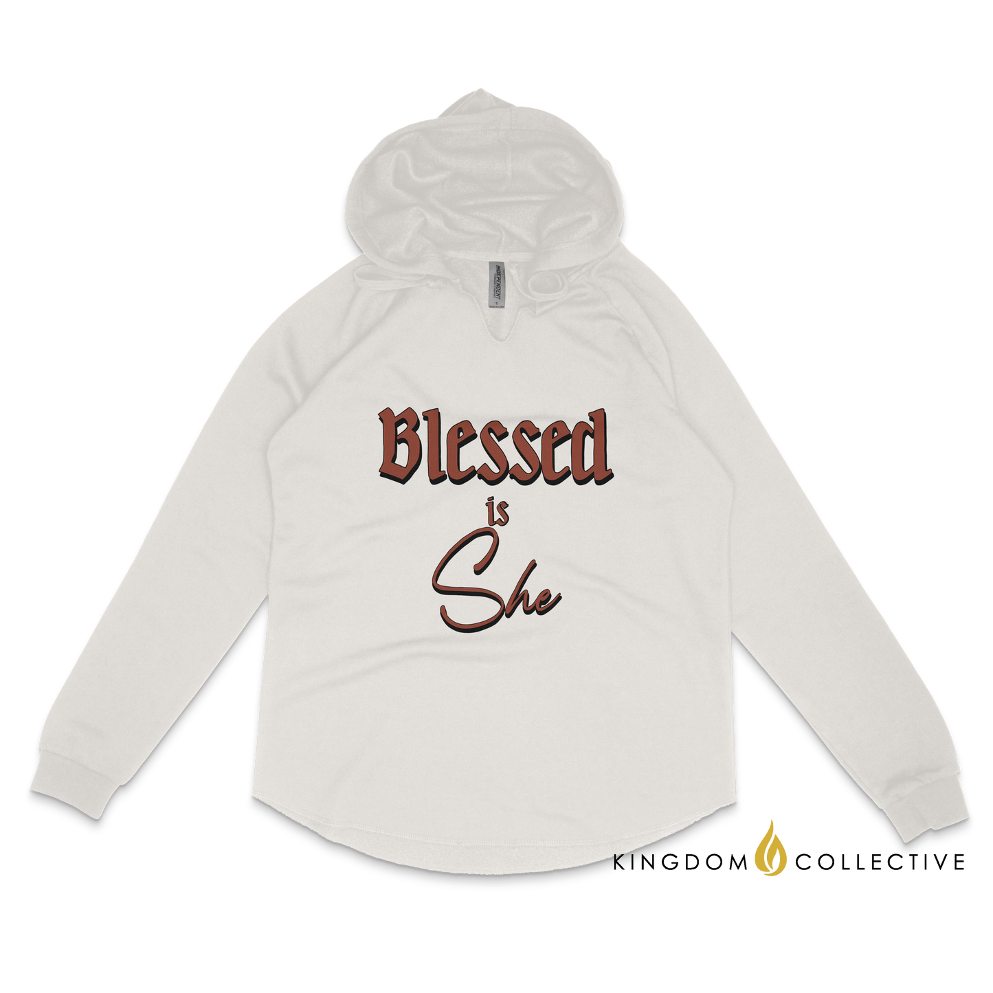 Blessed is She Women's California Wave Hooded Sweatshirt | Christian Hoodie | Ministry Apparel - Shamrock Collective