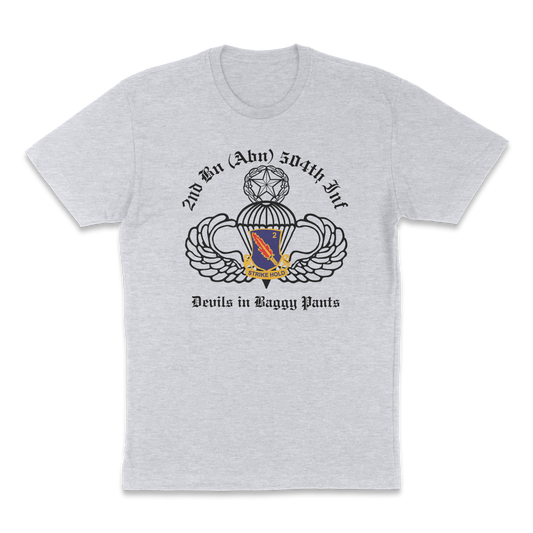 2-504 PIR White Devils PT T-Shirt - US Army 82nd Airborne Division Recreated Physical Training Tee - Shamrock Collective