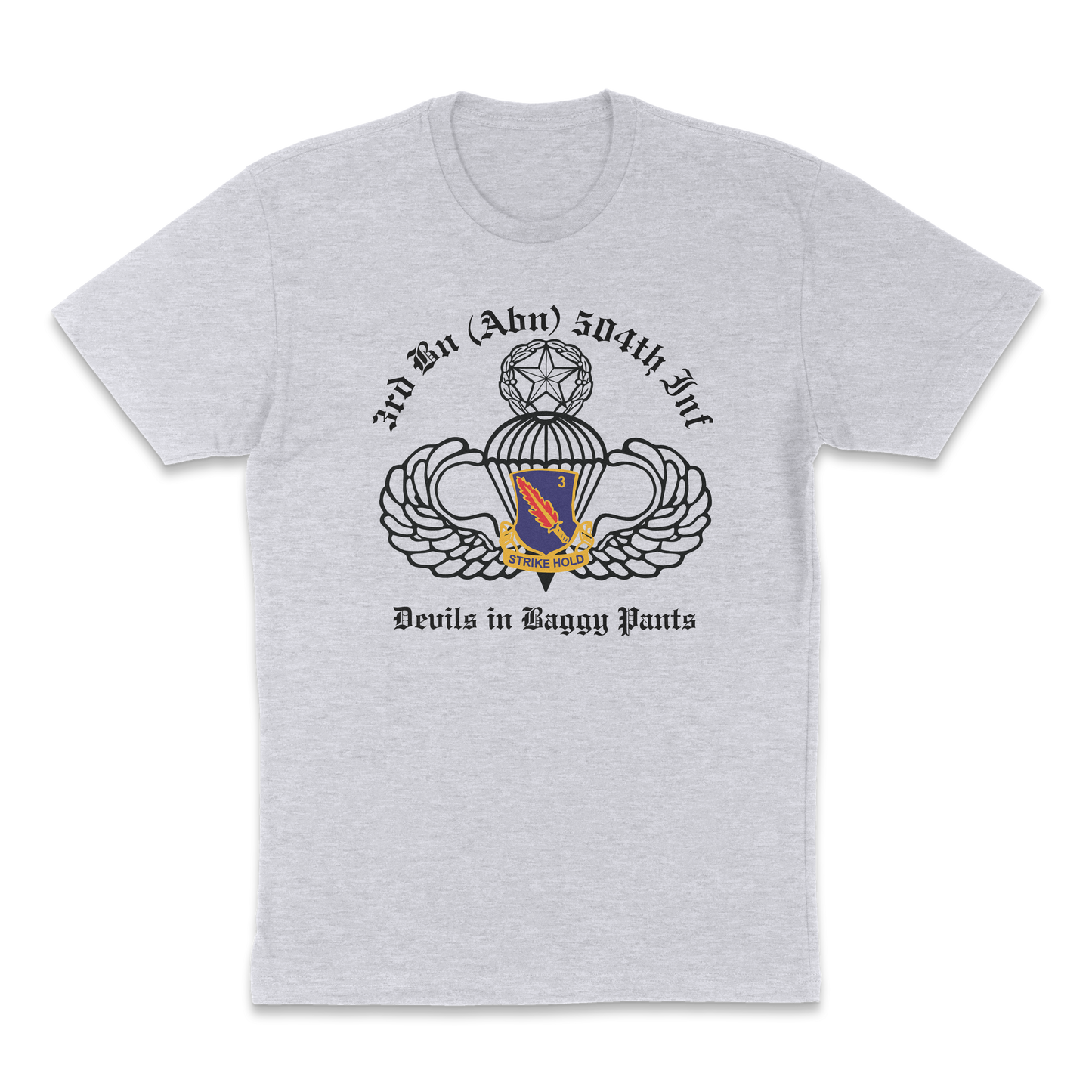 3-504 PIR Blue Devils PT T-Shirt - US Army 82nd Airborne Division Recreated Physical Training Tee - Shamrock Collective