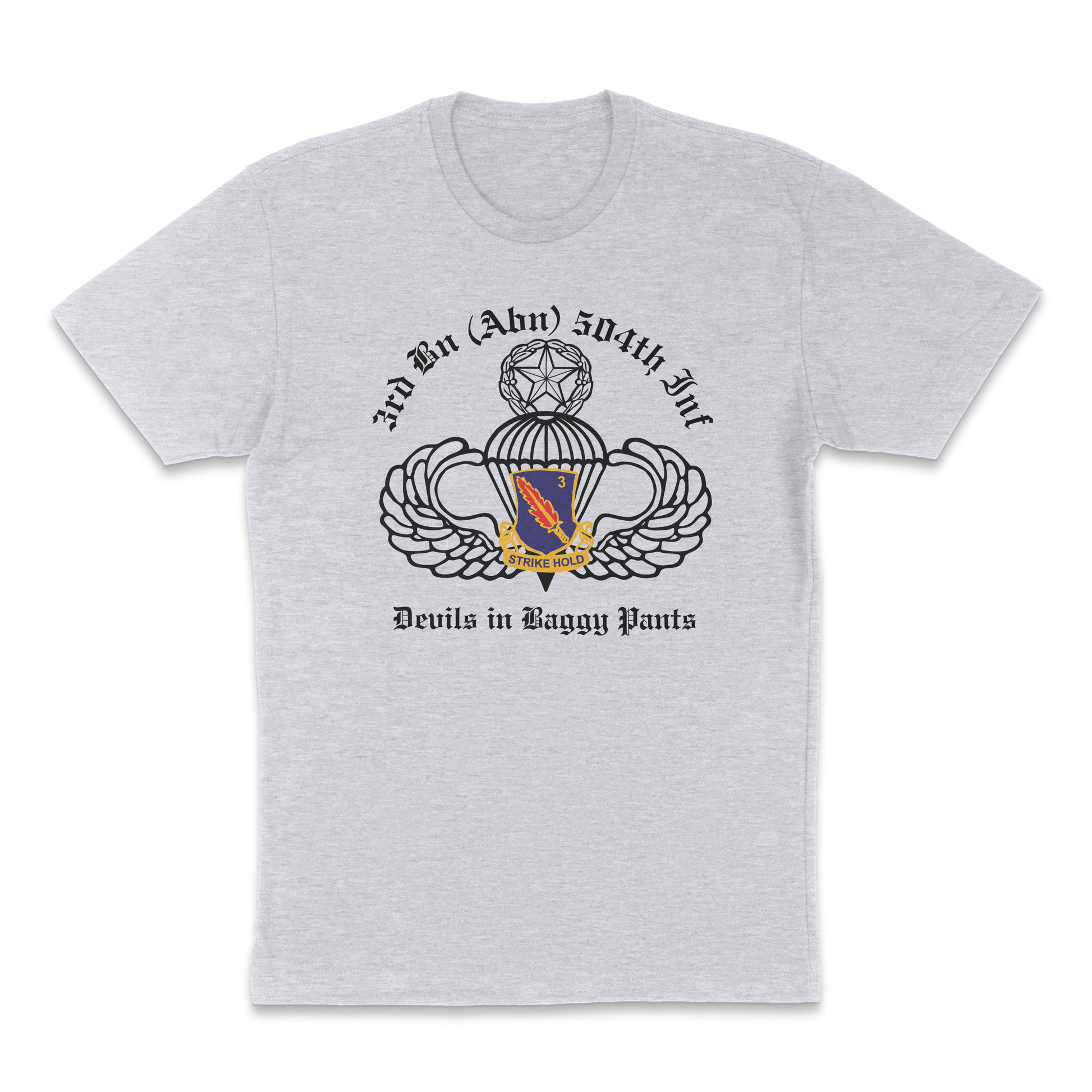 3-504 PIR Blue Devils PT T-Shirt - US Army 82nd Airborne Division Recreated Physical Training Tee - Shamrock Collective