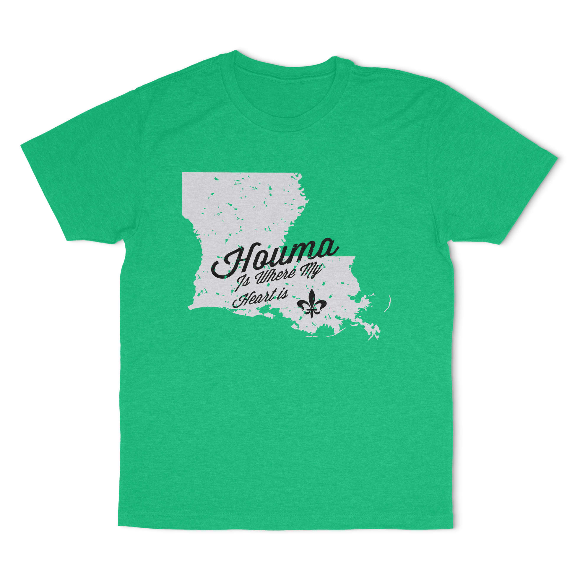 Houma Is Where My Heart Is T-Shirt | Louisiana Collection | Terrebonne Parish - Shamrock Collective