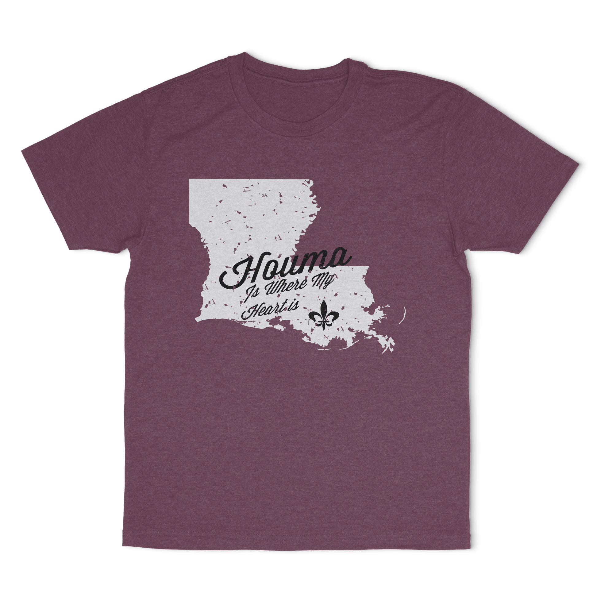 Houma Is Where My Heart Is T-Shirt | Louisiana Collection | Terrebonne Parish - Shamrock Collective