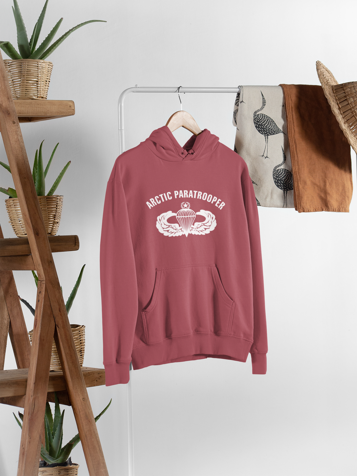 Arctic Paratrooper Airborne Hooded Sweatshirt - Artic Warfare Army Hoodie - Veteran Hoodie | FVBV Apparel - Shamrock Collective