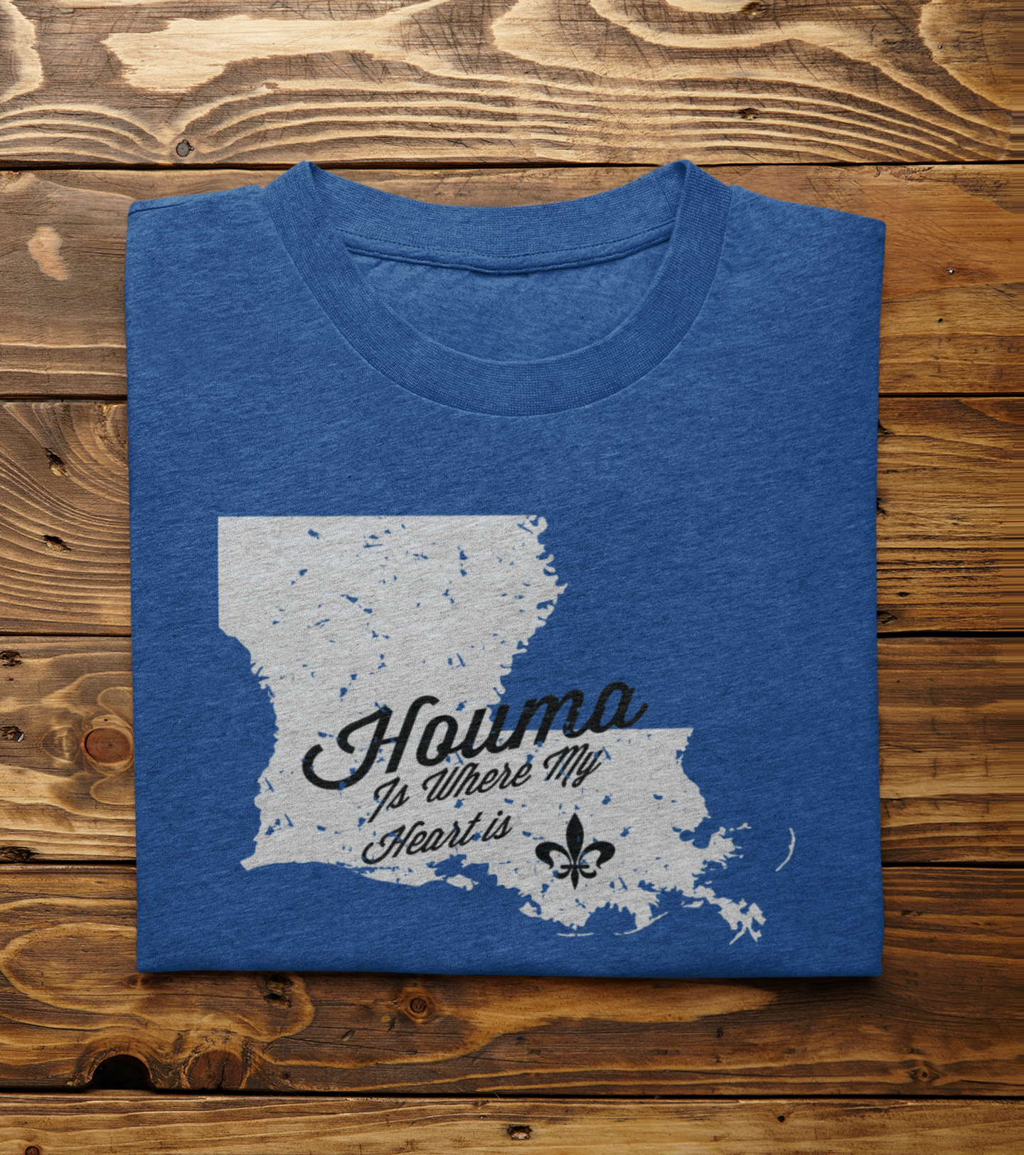 Houma Is Where My Heart Is T-Shirt | Louisiana Collection | Terrebonne Parish - Shamrock Collective