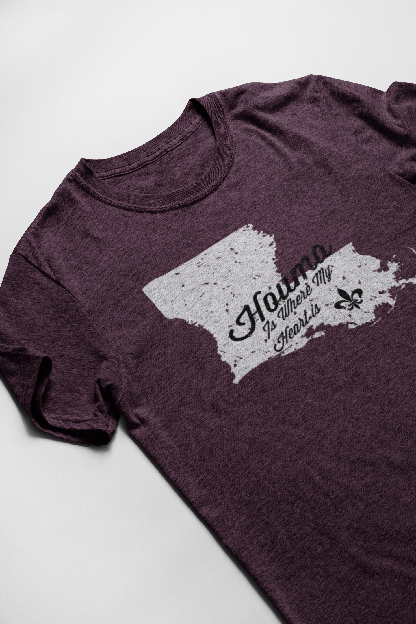 Houma Is Where My Heart Is T-Shirt | Louisiana Collection | Terrebonne Parish - Shamrock Collective