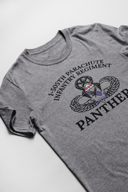 1-505 PIR PT Shirt - 82nd Airborne Panthers T-Shirt | H-Minus US Army Military Physical Fitness - Shamrock Collective
