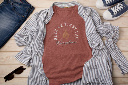 Seek Ye First T-Shirt | Christian Tee | Ministry Apparel - Shamrock Collective