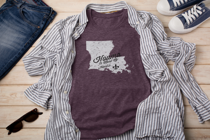Houma Is Where My Heart Is T-Shirt | Louisiana Collection | Terrebonne Parish - Shamrock Collective