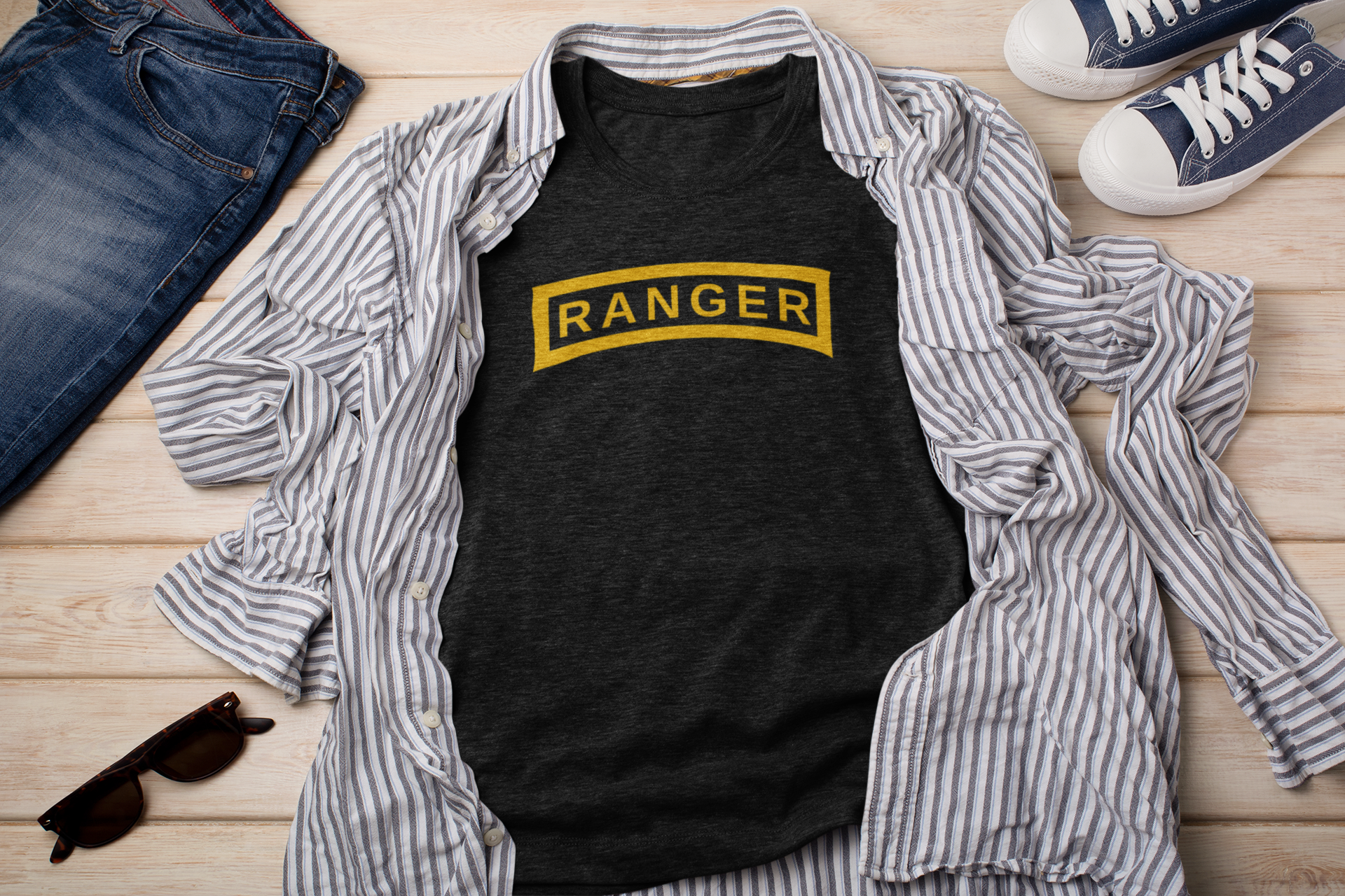 Ranger Tab T-Shirt - Rangers Lead The Way RLTW | FVBV Apparel - Shamrock Collective