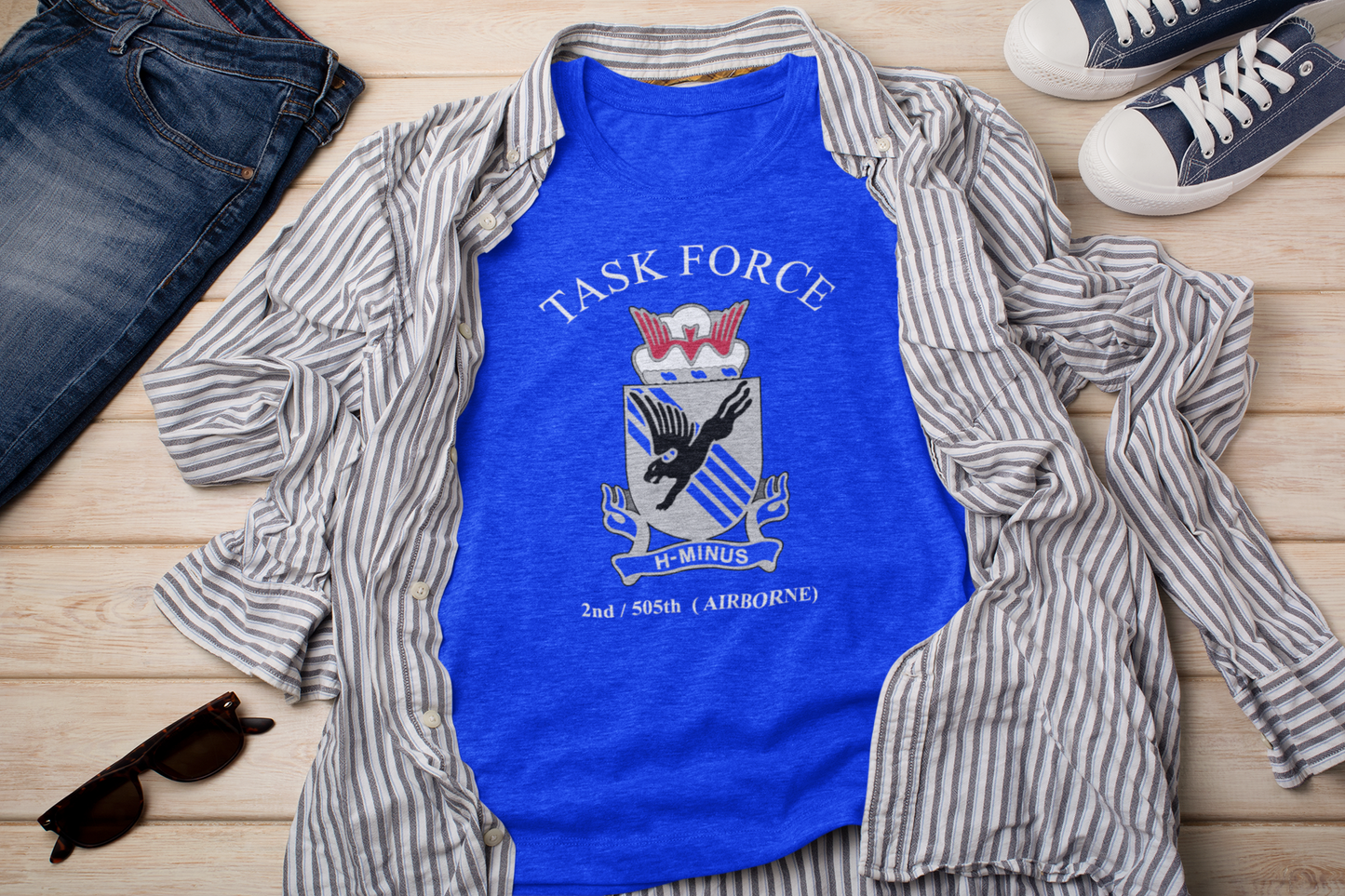 2-505 PIR Task Force PT T-Shirt - Honoring the US Army 82nd Airborne Division's Legacy | Army PT Shirt - Shamrock Collective