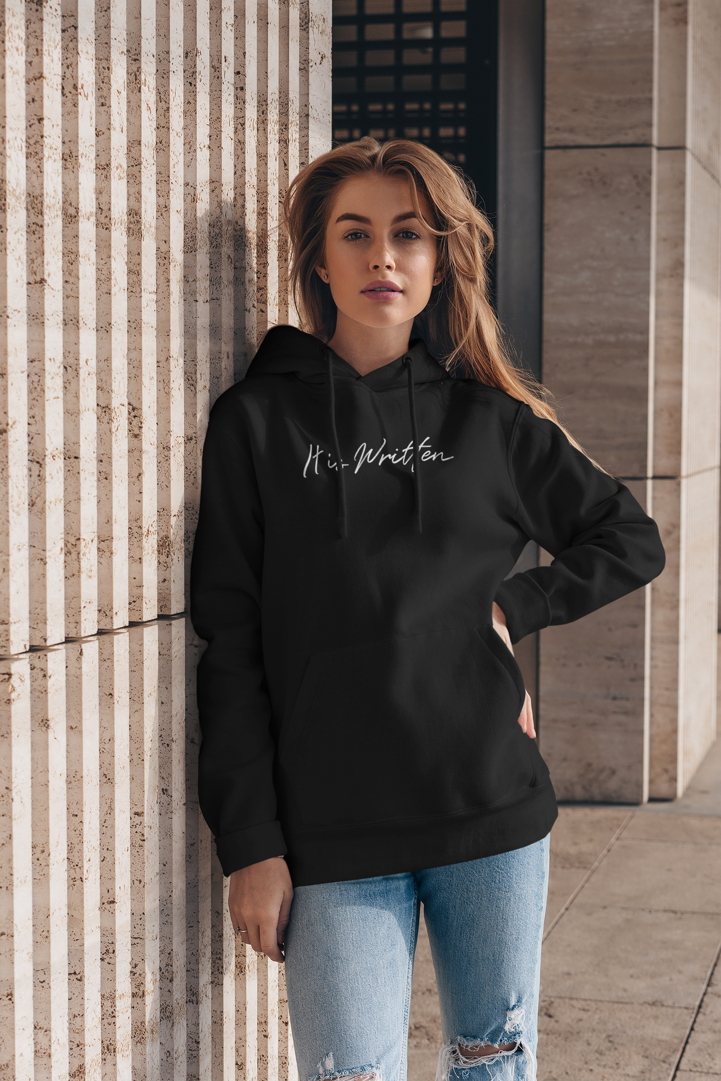 It Is Written Women's Hooded Sweatshirt | Christian Hoodie | Ministry Apparel - Shamrock Collective